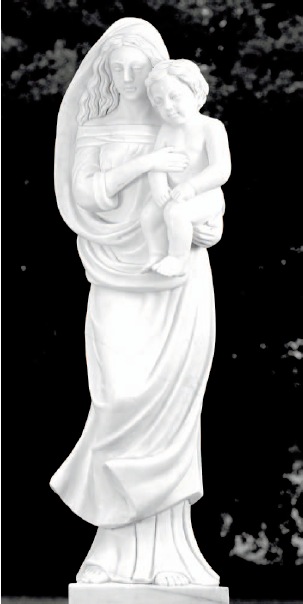 Maria mit Kind. Mutter Gottes mit Kind. F�r Grabsteine.